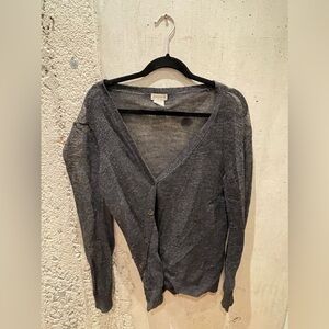 Dries Van Noten Sheer Asymmetric Cardigan